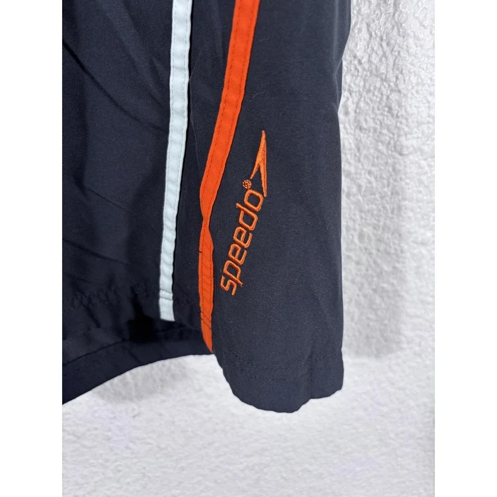 Speedo Swim Trunks Mens XL Blue Orange Floral Hawaiian Board Shorts Lined